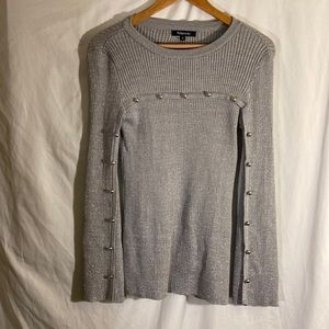 Relativity woman’s silver sparkle sweater size Med